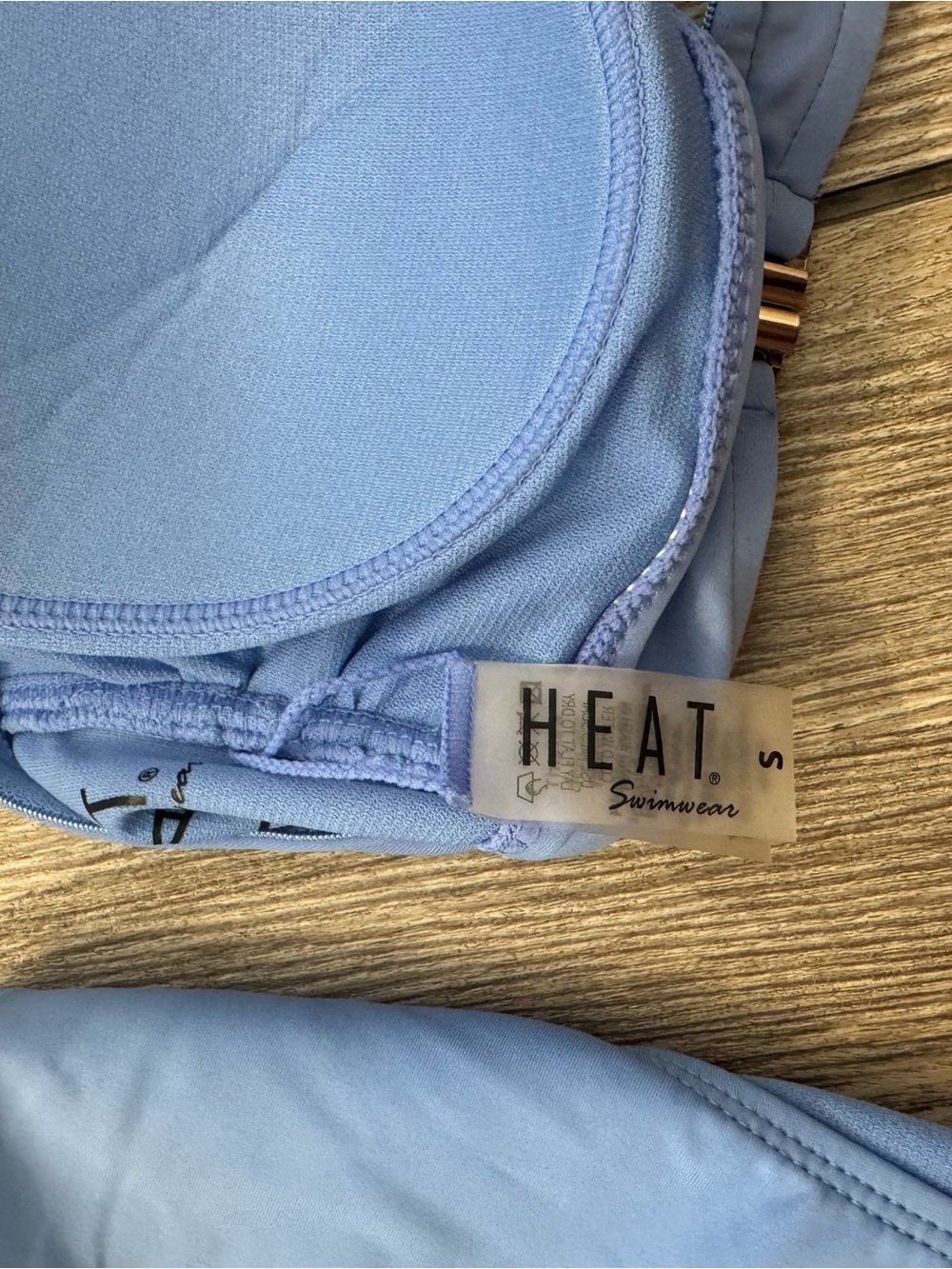 Light Blue Twist Halter Bikini Set - Women Swim Bikini - Picture 6 of 6